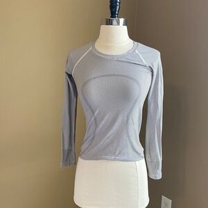 Lululemon Striped‎ Gray Women's Top